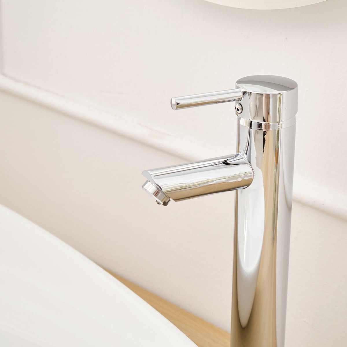 Single Handle with Supply Hose Bathroom Sink Faucet Chrome - buyfaucet.com