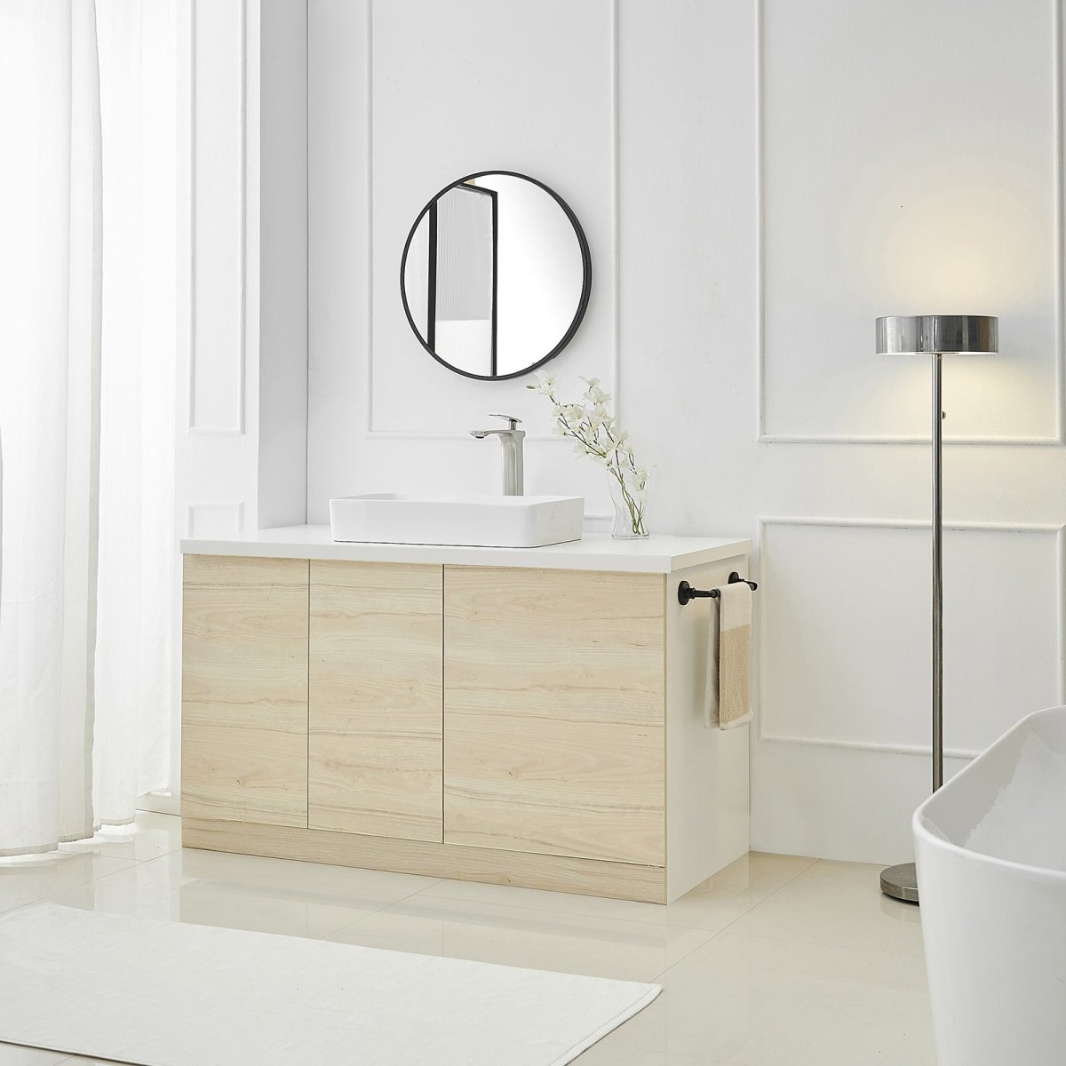 Single Handle without Overflow Vessel Bathroom Faucet Nickel - buyfaucet.com