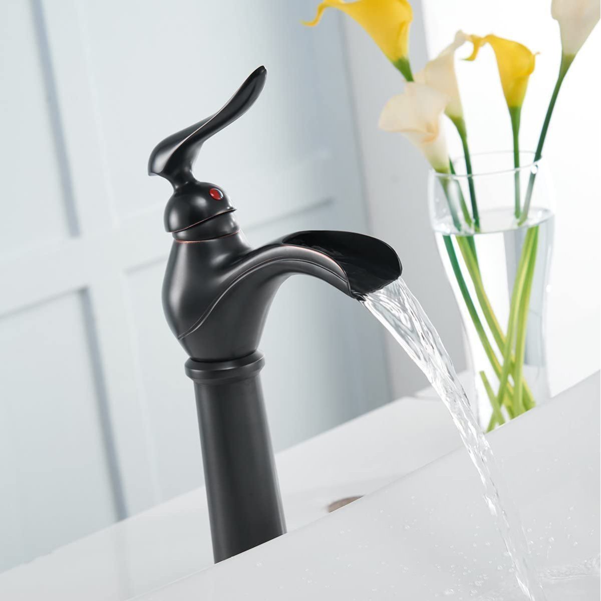 Single Hole 1-Handle Bathroom Faucet Oil Rubbed Bronze - buyfaucet.com