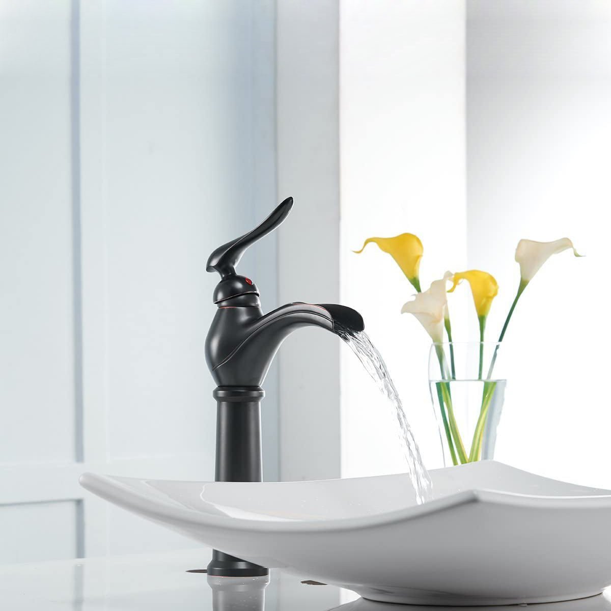 Single Hole 1-Handle Bathroom Faucet Oil Rubbed Bronze - buyfaucet.com