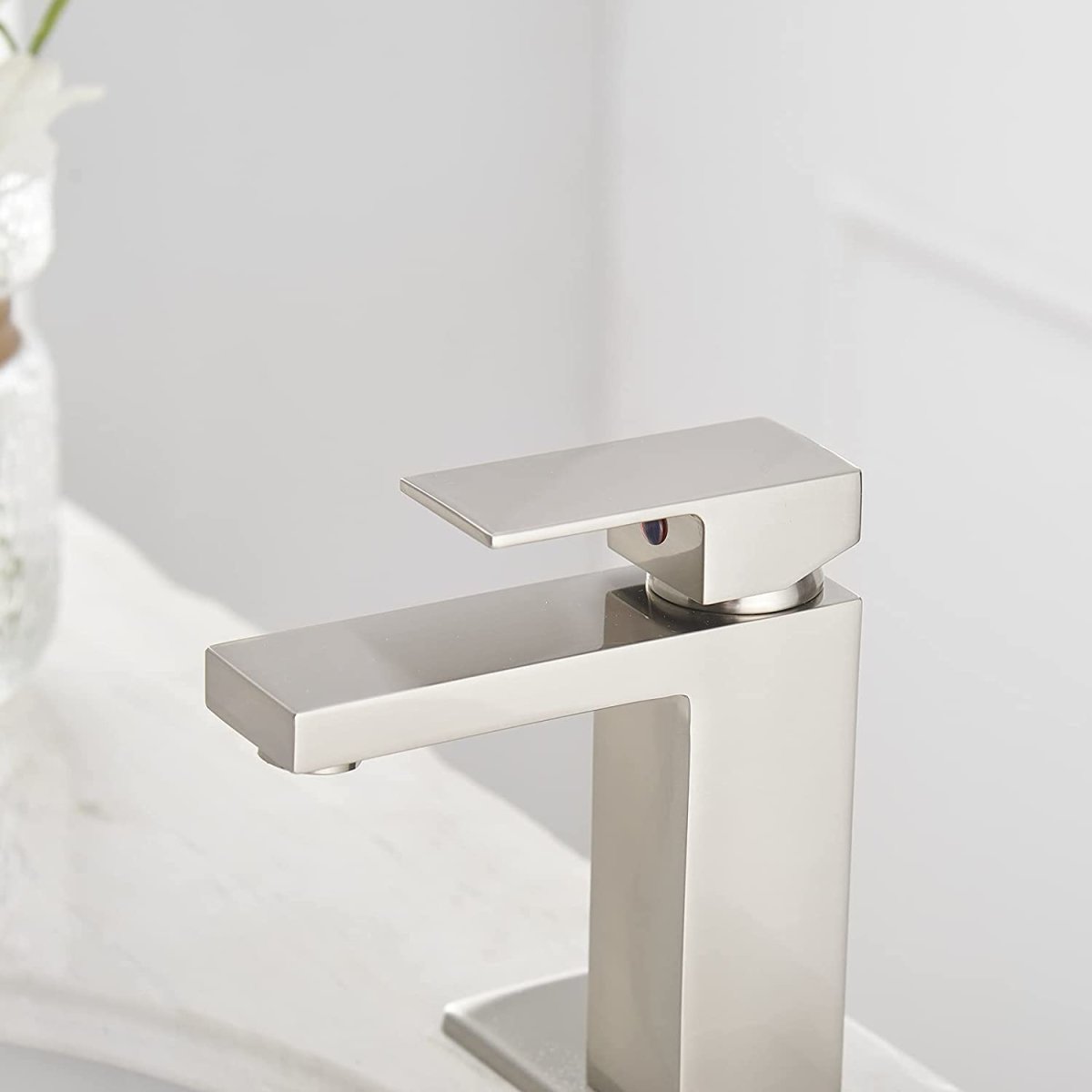 Single Hole Single-Handle Bathroom Faucet Brushed Nickel - buyfaucet.com