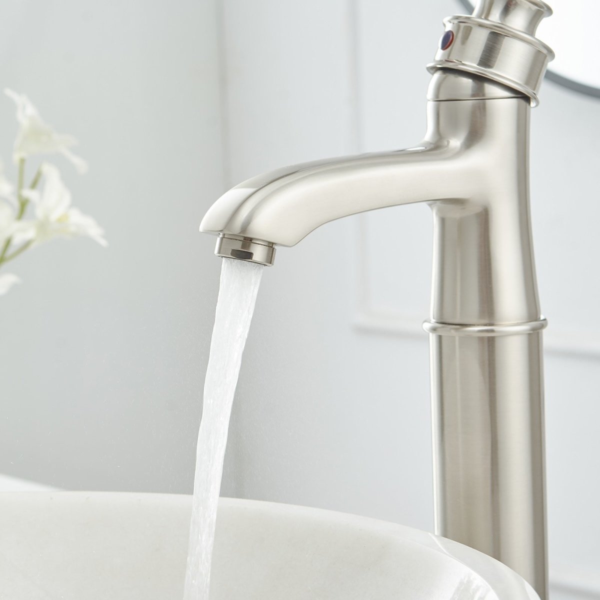 Single Hole Single-Handle Bathroom Faucet Brushed Nickel - buyfaucet.com