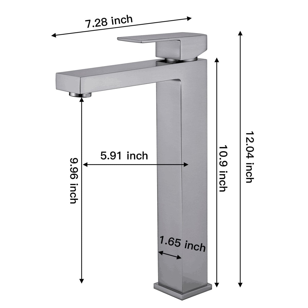 Single Hole Single Handle Bathroom Faucet Brushed Nickel - buyfaucet.com