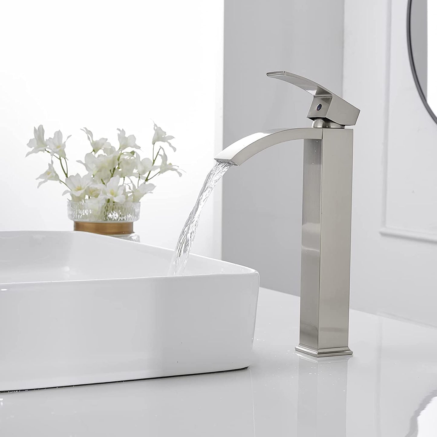 Single Hole Single Handle Bathroom Faucet Brushed Nickel - buyfaucet.com