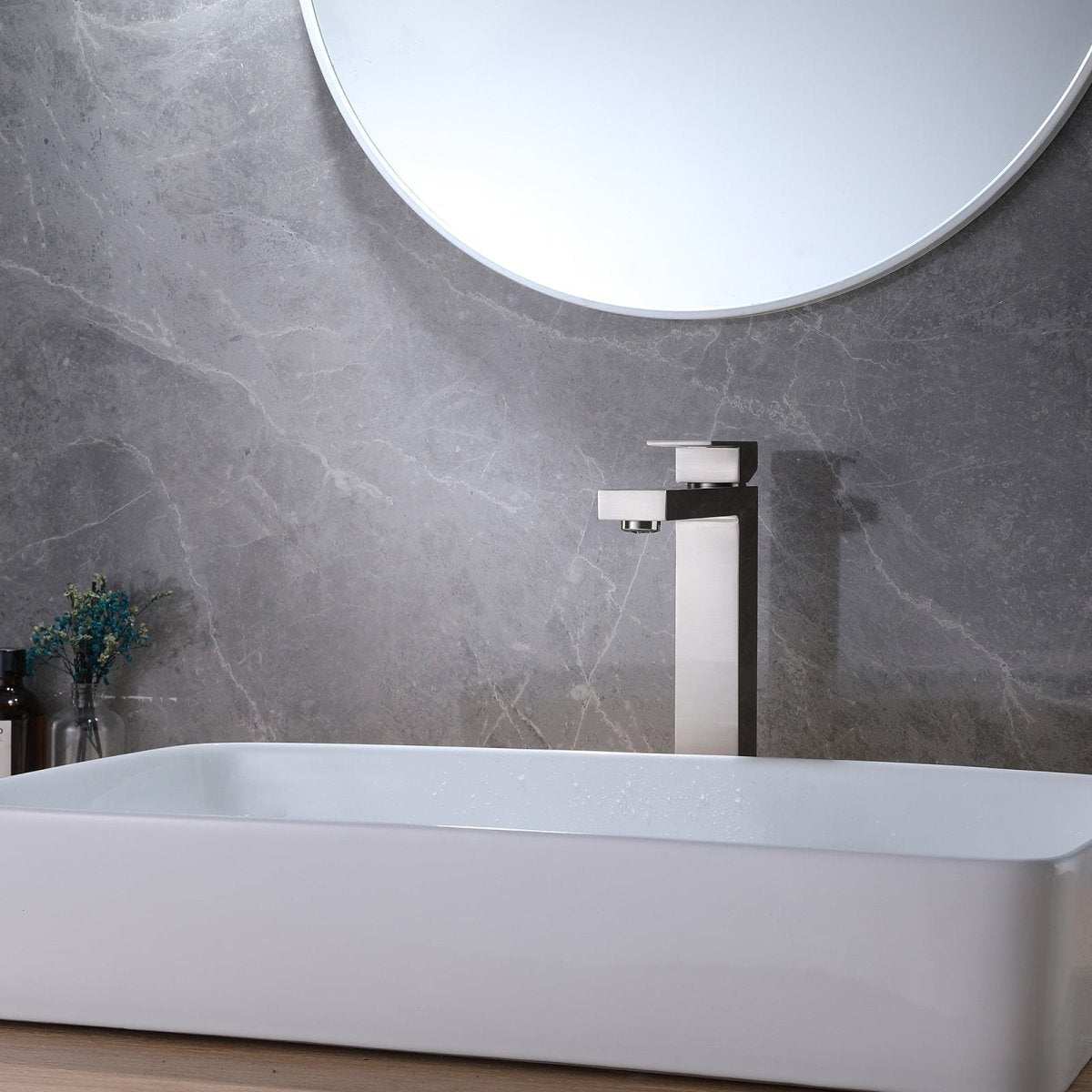 Single Hole Single Handle Bathroom Faucet Brushed Nickel - buyfaucet.com