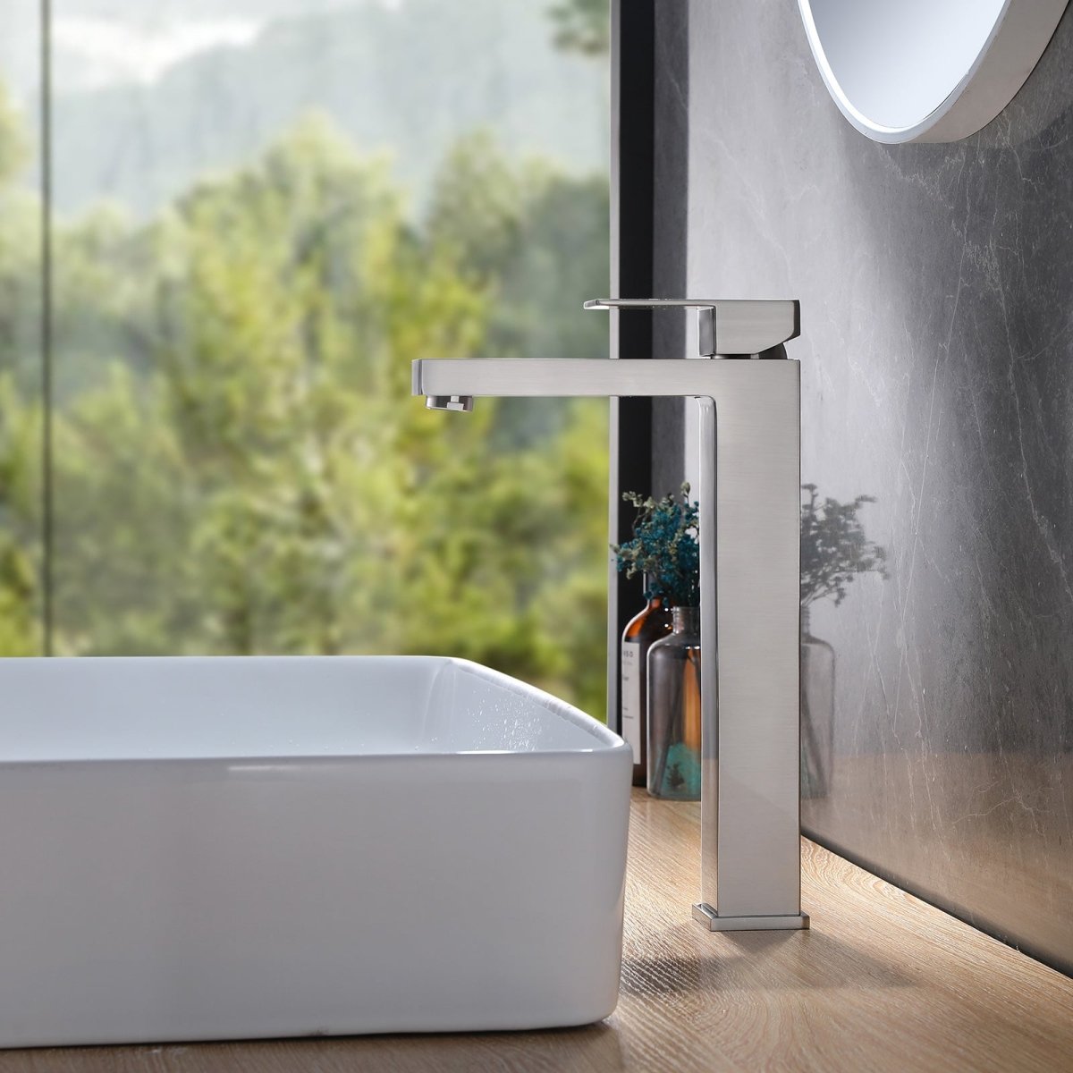 Single Hole Single Handle Bathroom Faucet Brushed Nickel - buyfaucet.com