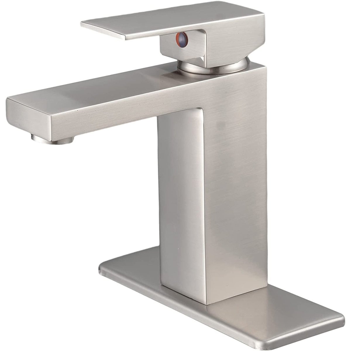 Single Hole Single-Handle Bathroom Faucet Brushed Nickel - buyfaucet.com