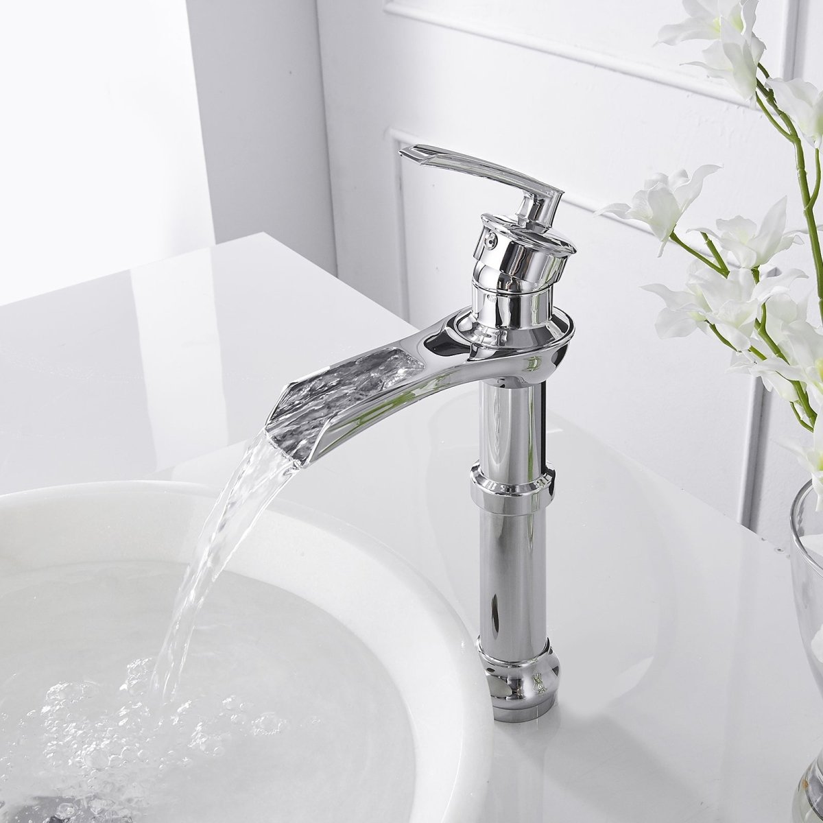 Single Hole Single-Handle Bathroom Faucet Chrome - buyfaucet.com