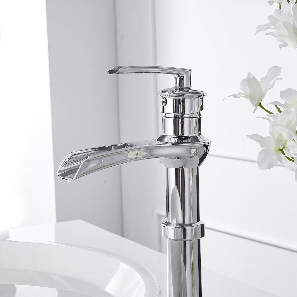 Single Hole Single-Handle Bathroom Faucet Chrome - buyfaucet.com