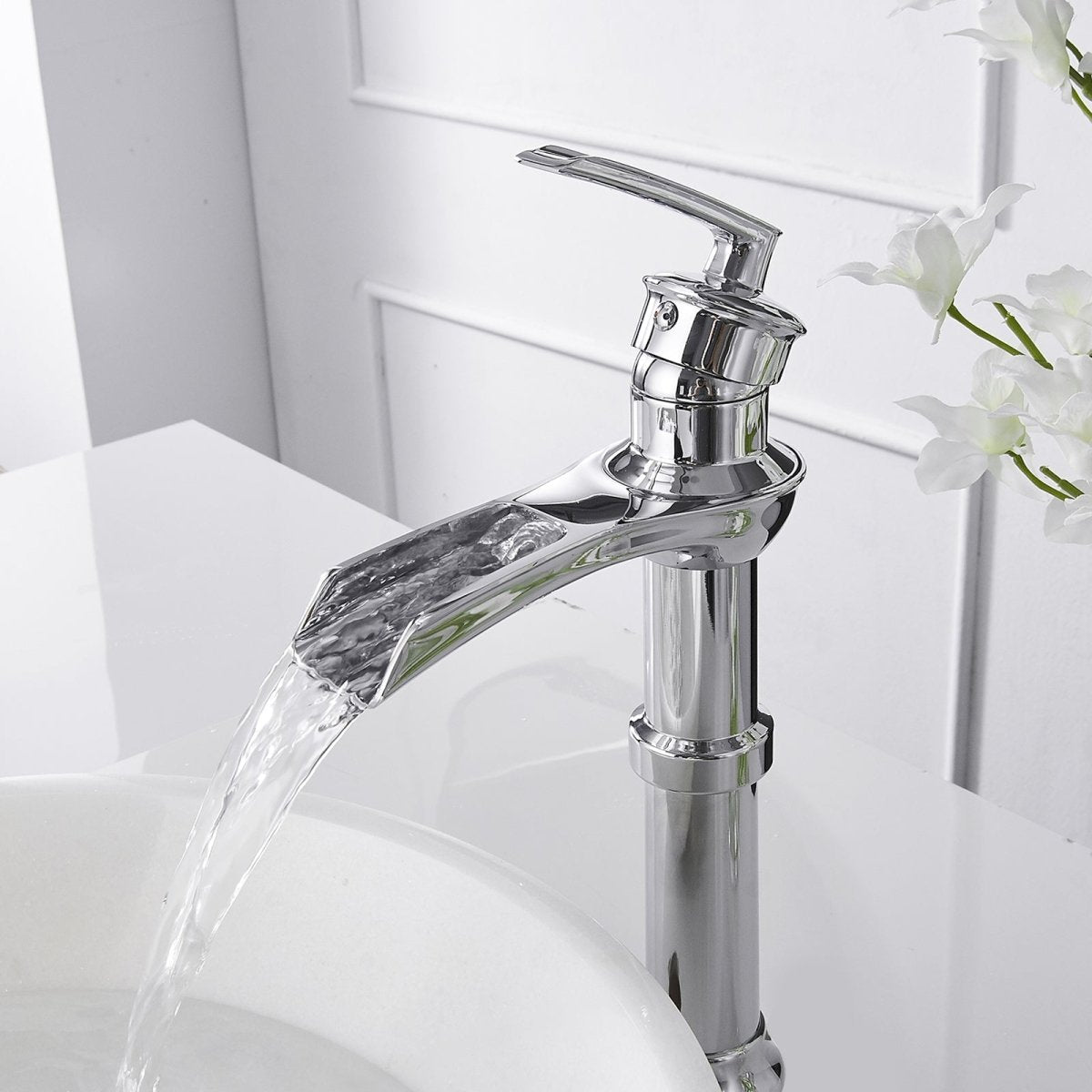 Single Hole Single-Handle Bathroom Faucet Chrome - buyfaucet.com
