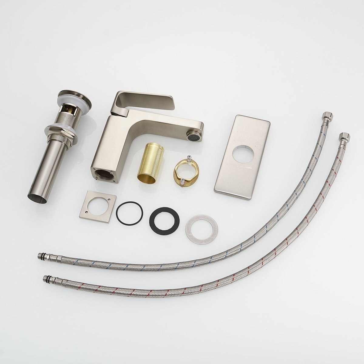 Single Hole Single-Handle Bathroom Faucet in Brushed Nickel - buyfaucet.com