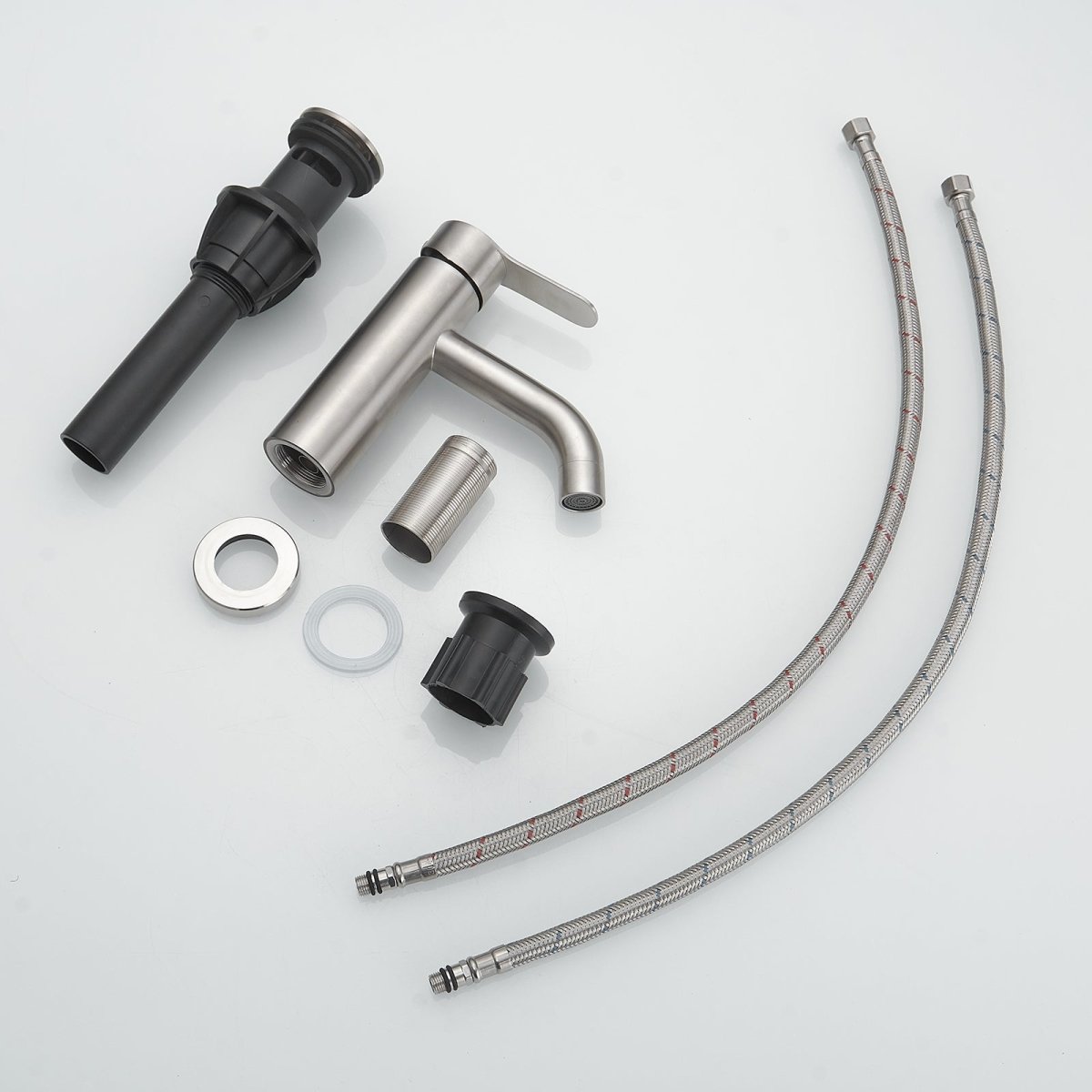 Single Hole Single-Handle Bathroom Faucet in Brushed Nickel - buyfaucet.com