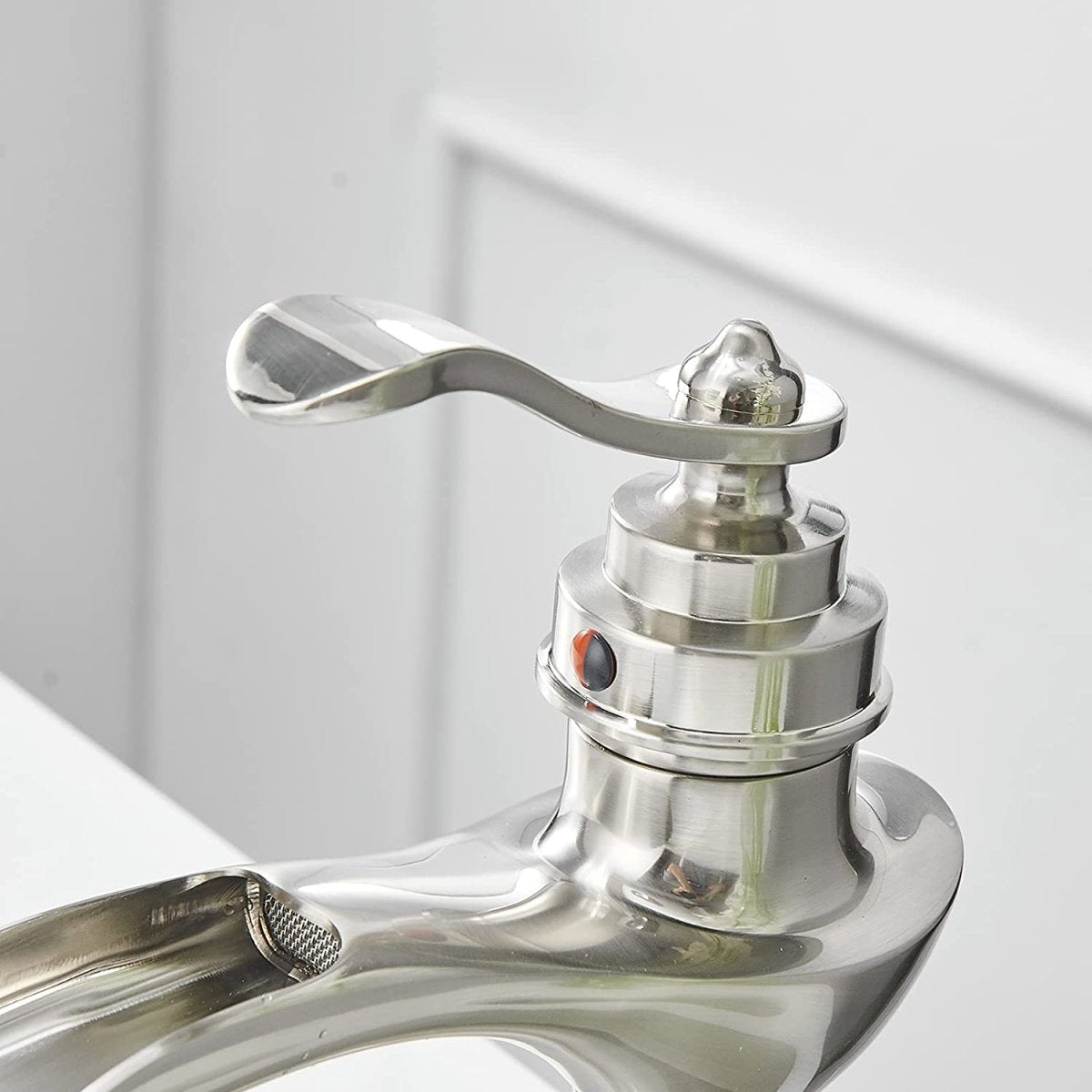 Single Hole Single-Handle Bathroom Faucet in Brushed Nickel - buyfaucet.com