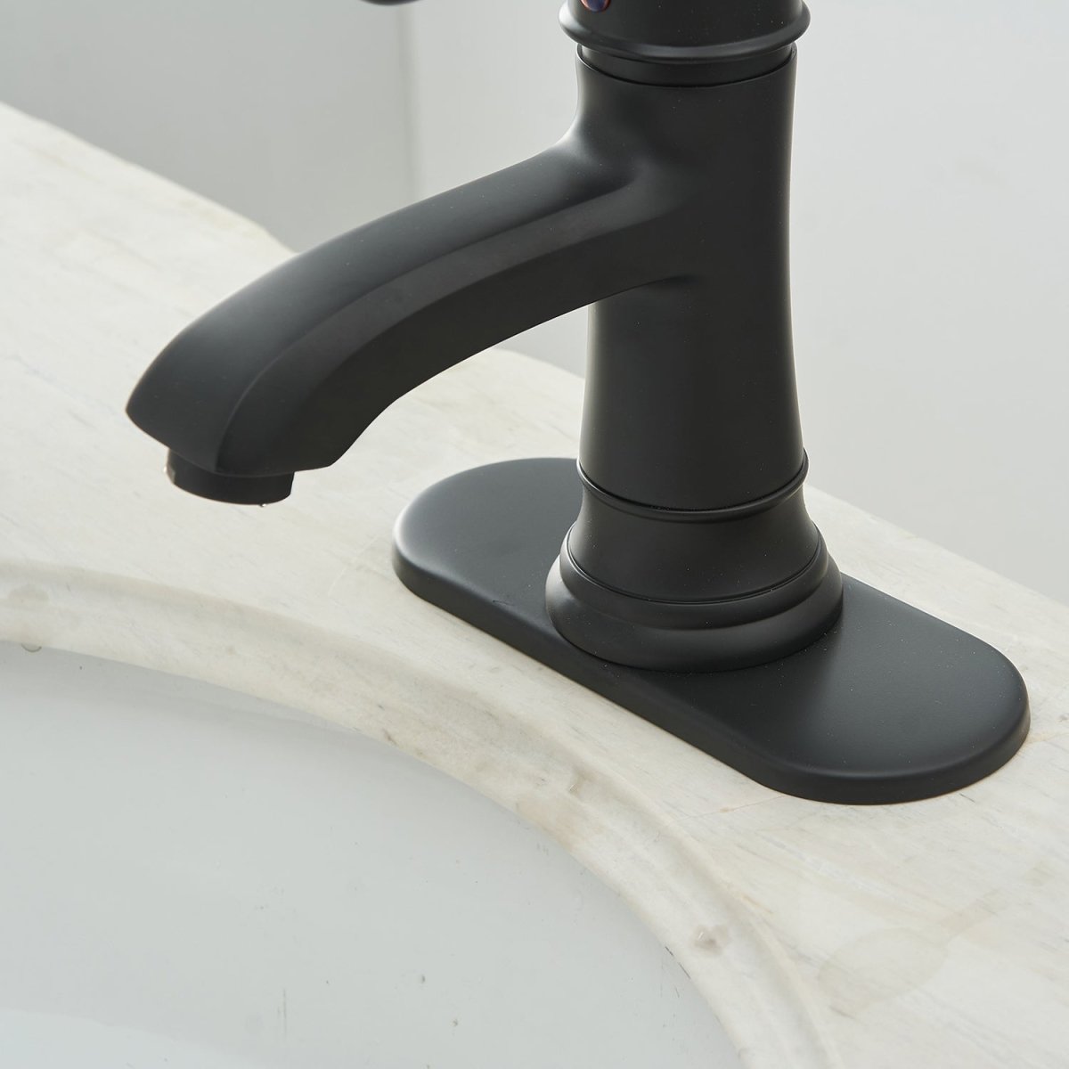 Single Hole Single Handle Bathroom Faucet Matte Black - buyfaucet.com