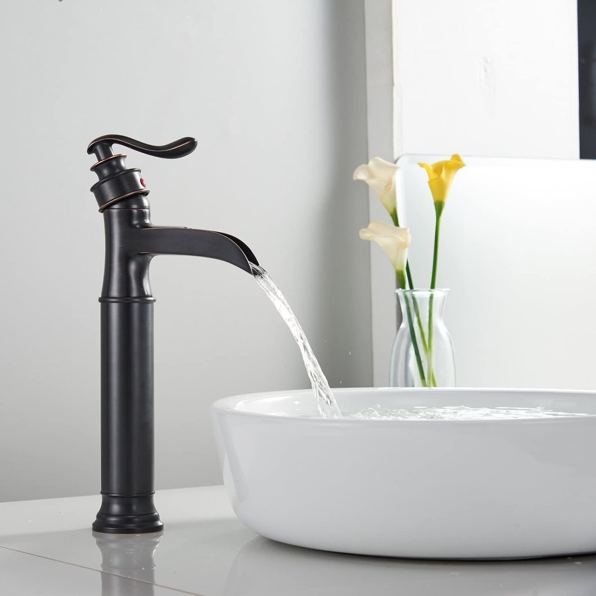 Single Hole Single-Handle Bathroom Faucet Oil Rubbed Bronze-1 - buyfaucet.com