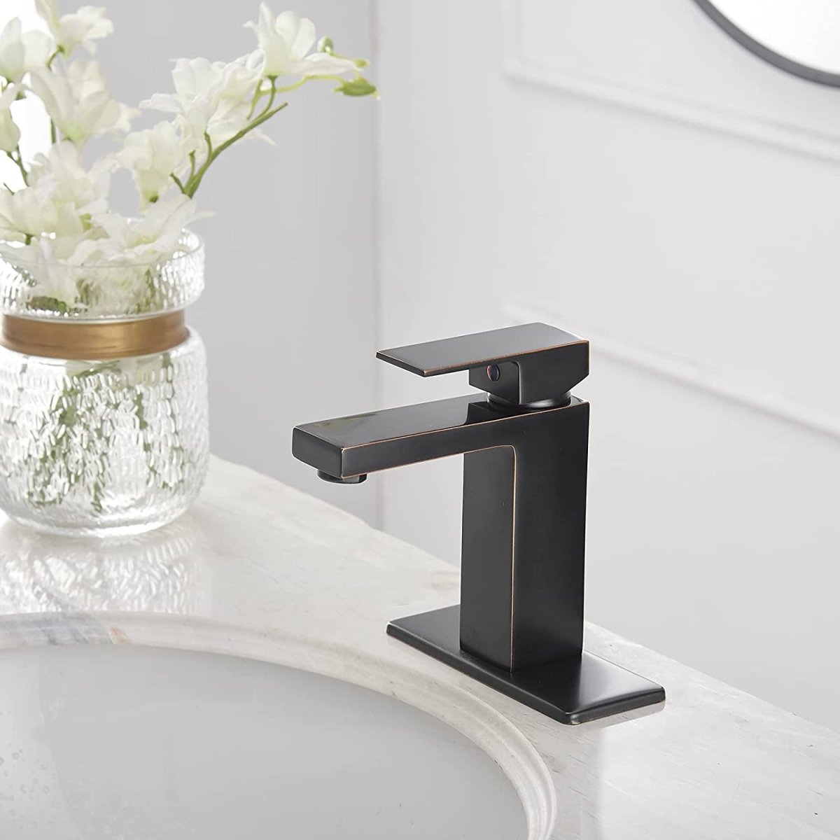 Single Hole Single-Handle Bathroom Faucet Oil Rubbed Bronze - buyfaucet.com