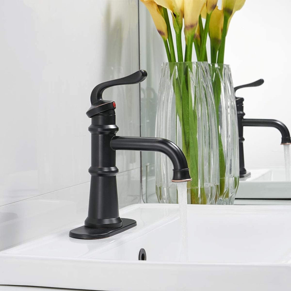Single Hole Single-Handle Bathroom Faucet Oil Rubbed Bronze - buyfaucet.com