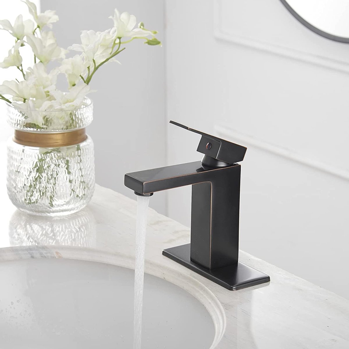 Single Hole Single-Handle Bathroom Faucet Oil Rubbed Bronze - buyfaucet.com