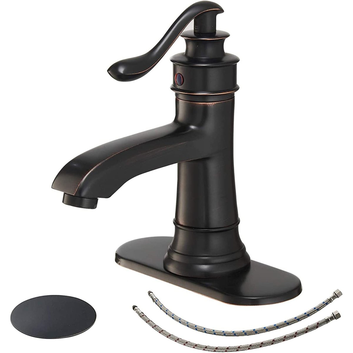 Single Hole Single Handle Bathroom Faucet Oil Rubbed Bronze - buyfaucet.com