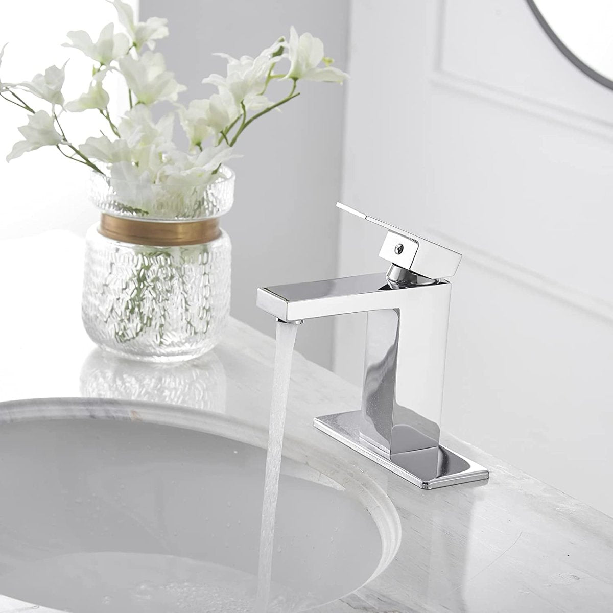 Single Hole Single-Handle Bathroom Faucet Polished Chrome - buyfaucet.com