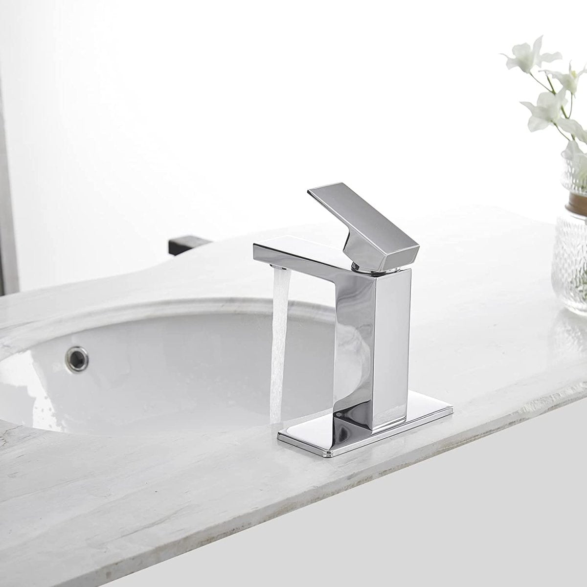 Single Hole Single-Handle Bathroom Faucet Polished Chrome - buyfaucet.com