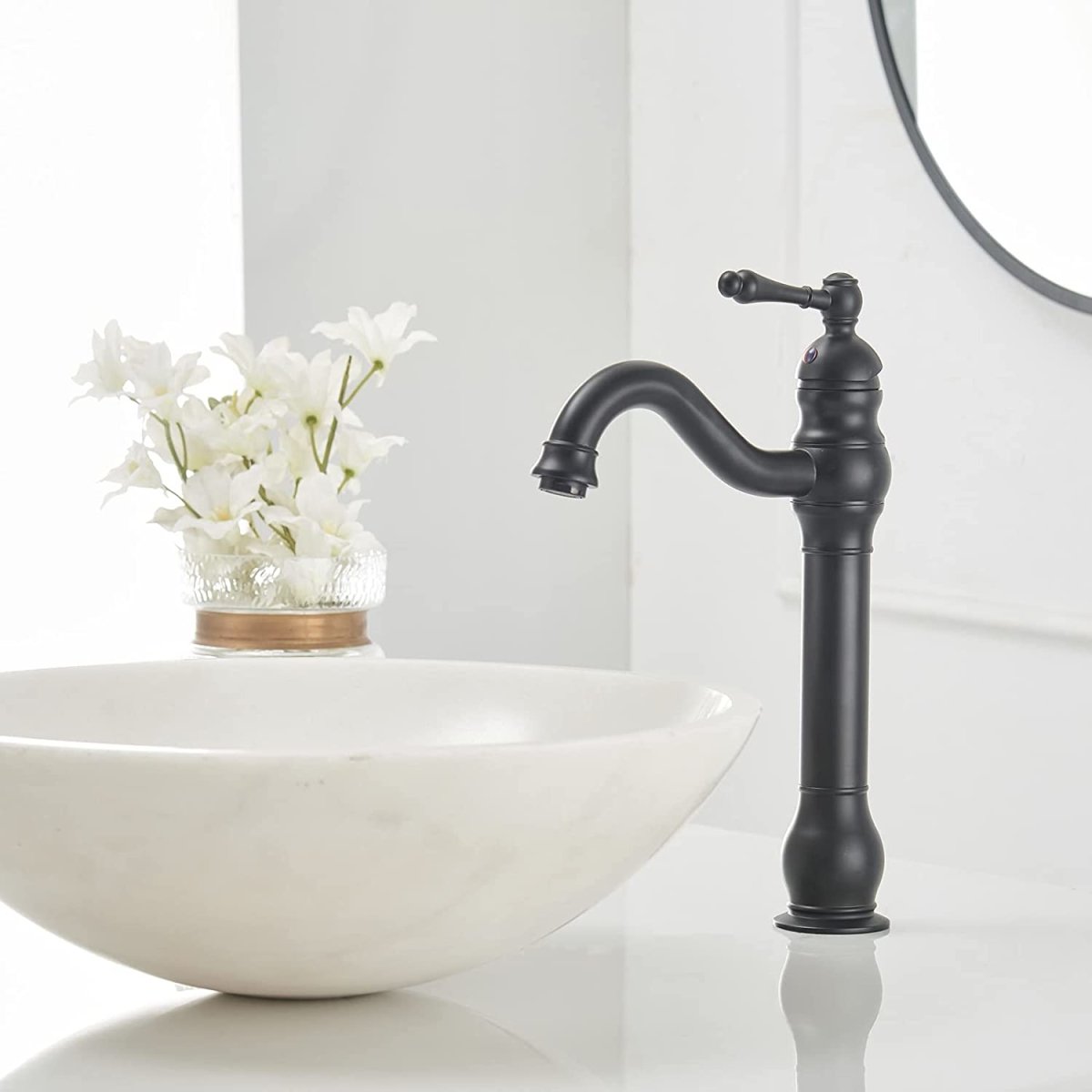 Single Hole Single Handle Bathroom Sink Faucet Black - buyfaucet.com