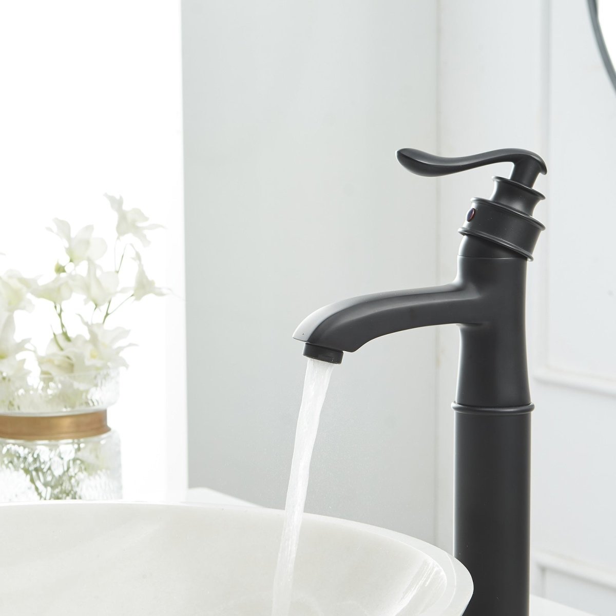 Single Hole Single Handle Bathroom Sink Faucet Black - buyfaucet.com