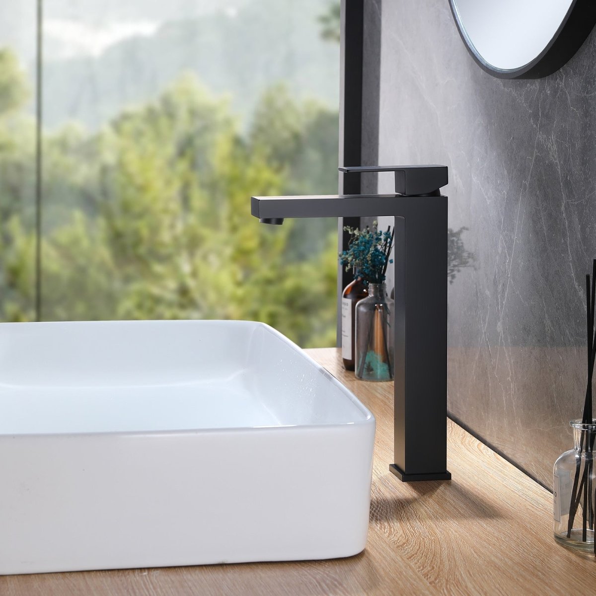 Single Hole Single Handle Bathroom Sink Faucet Black - buyfaucet.com