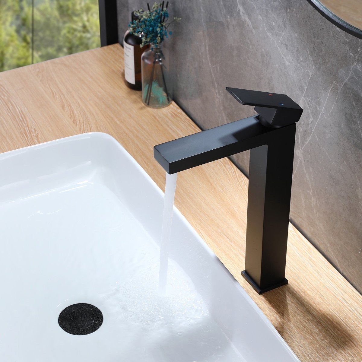 Single Hole Single Handle Bathroom Sink Faucet Black - buyfaucet.com
