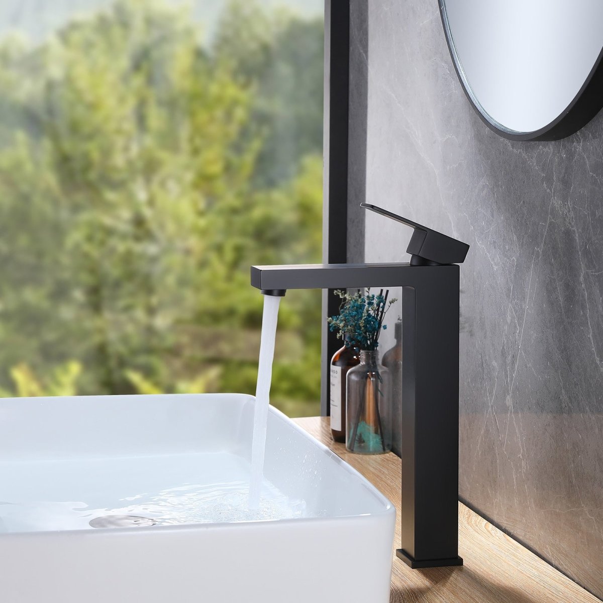 Single Hole Single Handle Bathroom Sink Faucet Black - buyfaucet.com