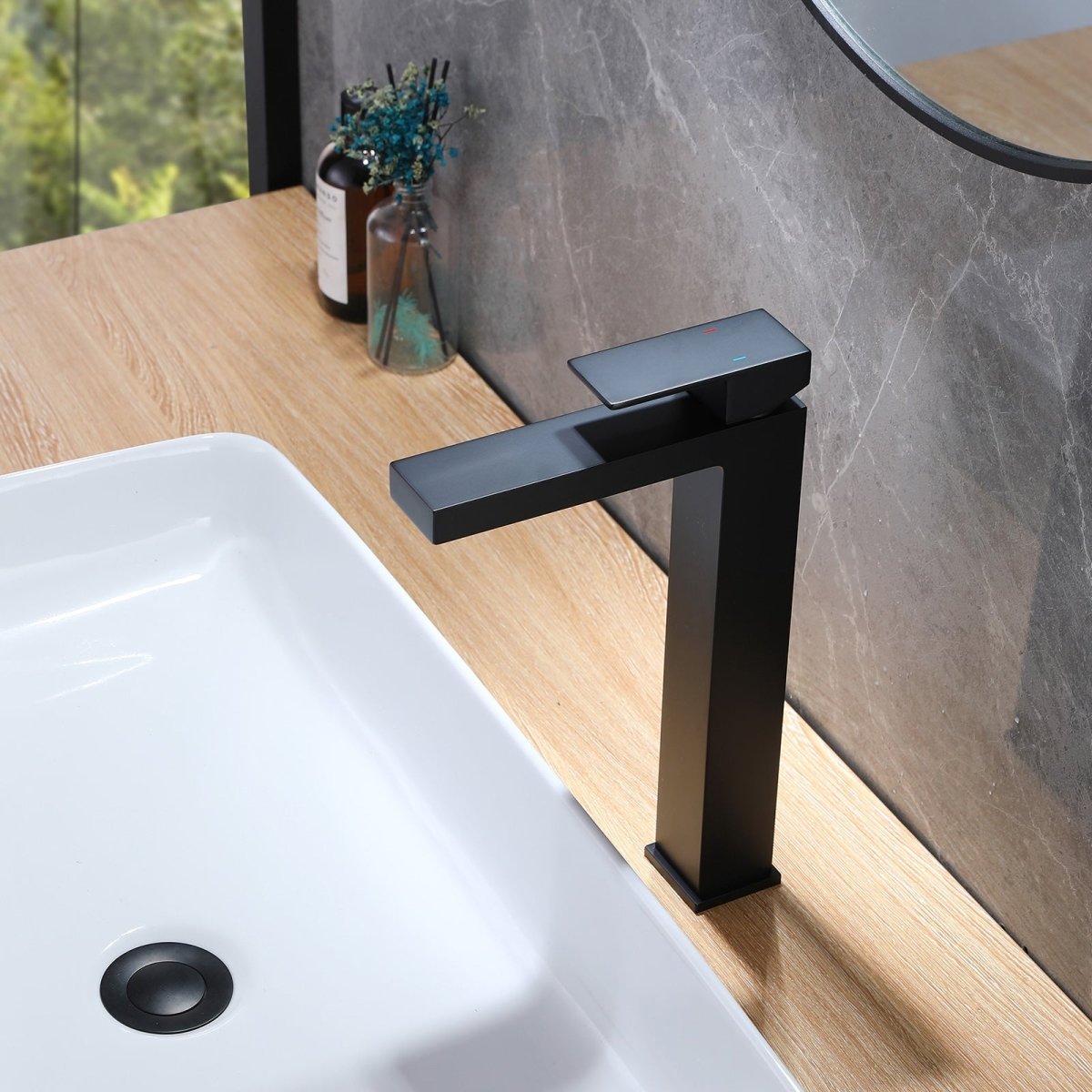 Single Hole Single Handle Bathroom Sink Faucet Black - buyfaucet.com