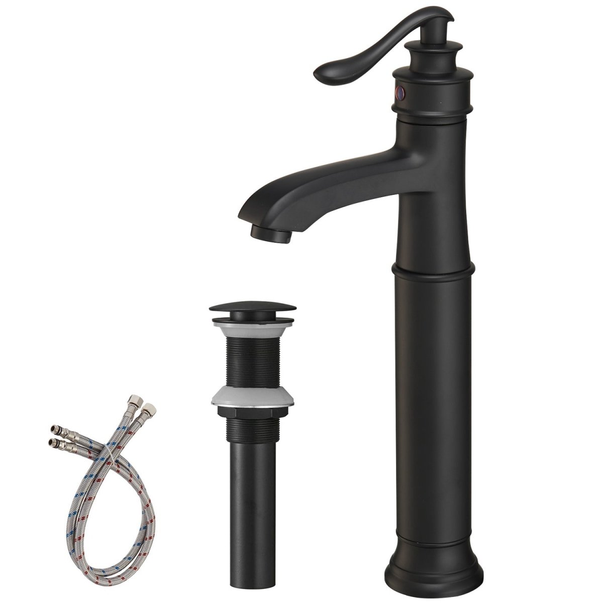 Single Hole Single Handle Bathroom Sink Faucet Black - buyfaucet.com