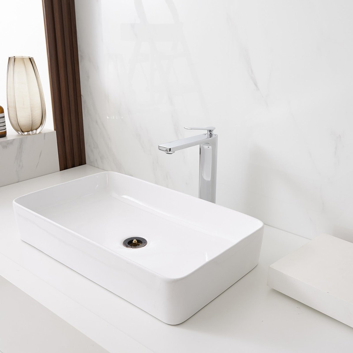 Single Hole Single Handle Bathroom Sink Faucet Chrome - buyfaucet.com