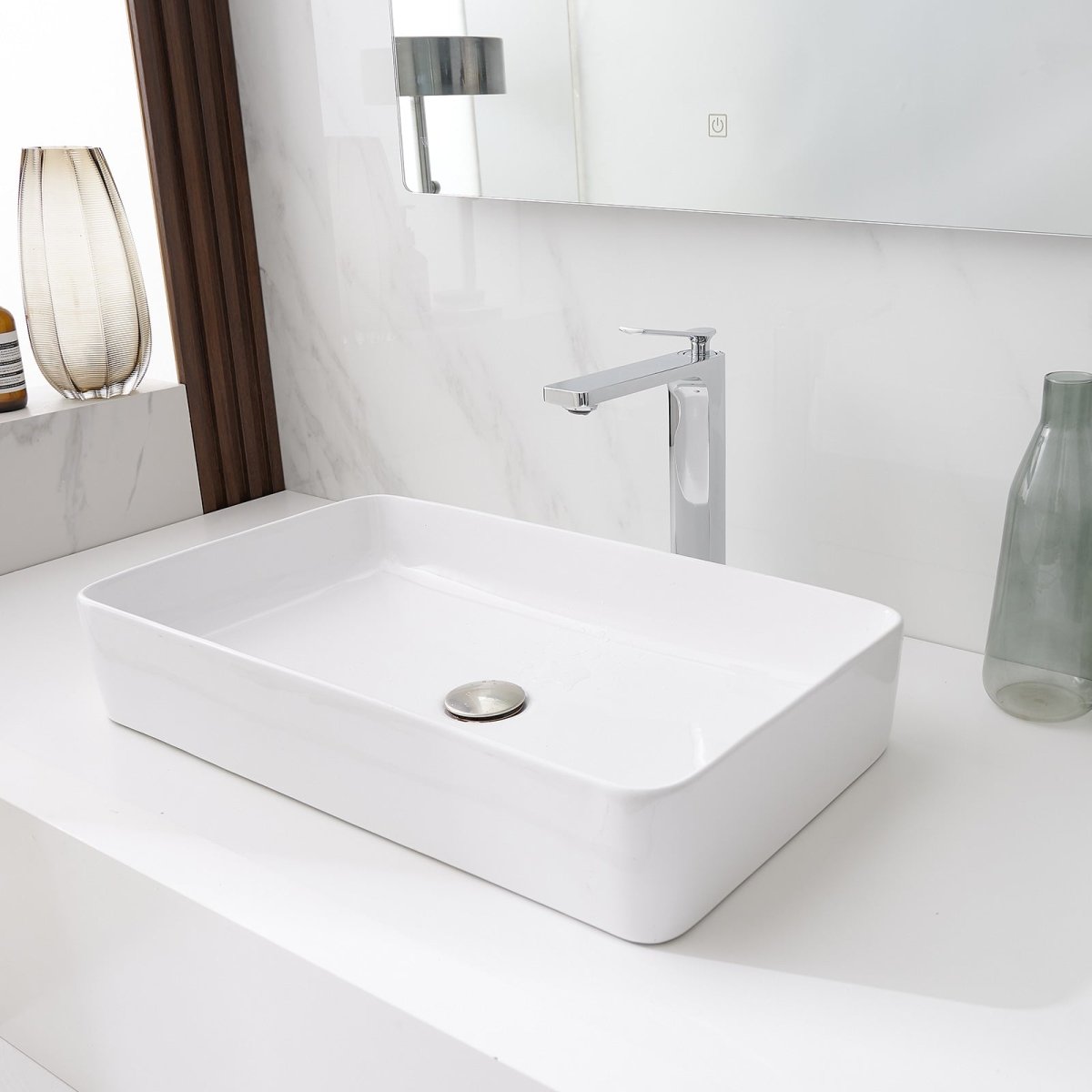 Single Hole Single Handle Bathroom Sink Faucet Chrome - buyfaucet.com