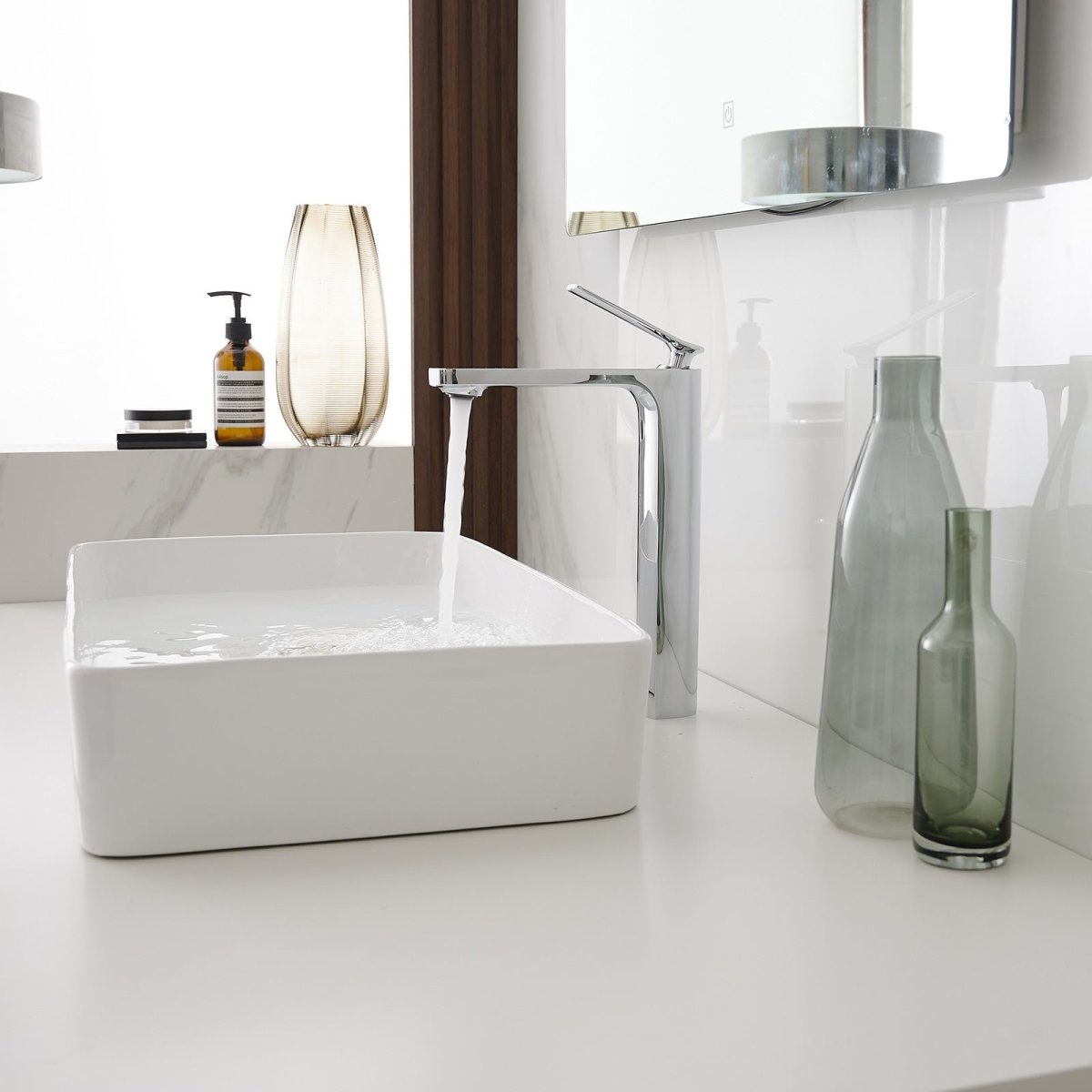 Single Hole Single Handle Bathroom Sink Faucet Chrome - buyfaucet.com
