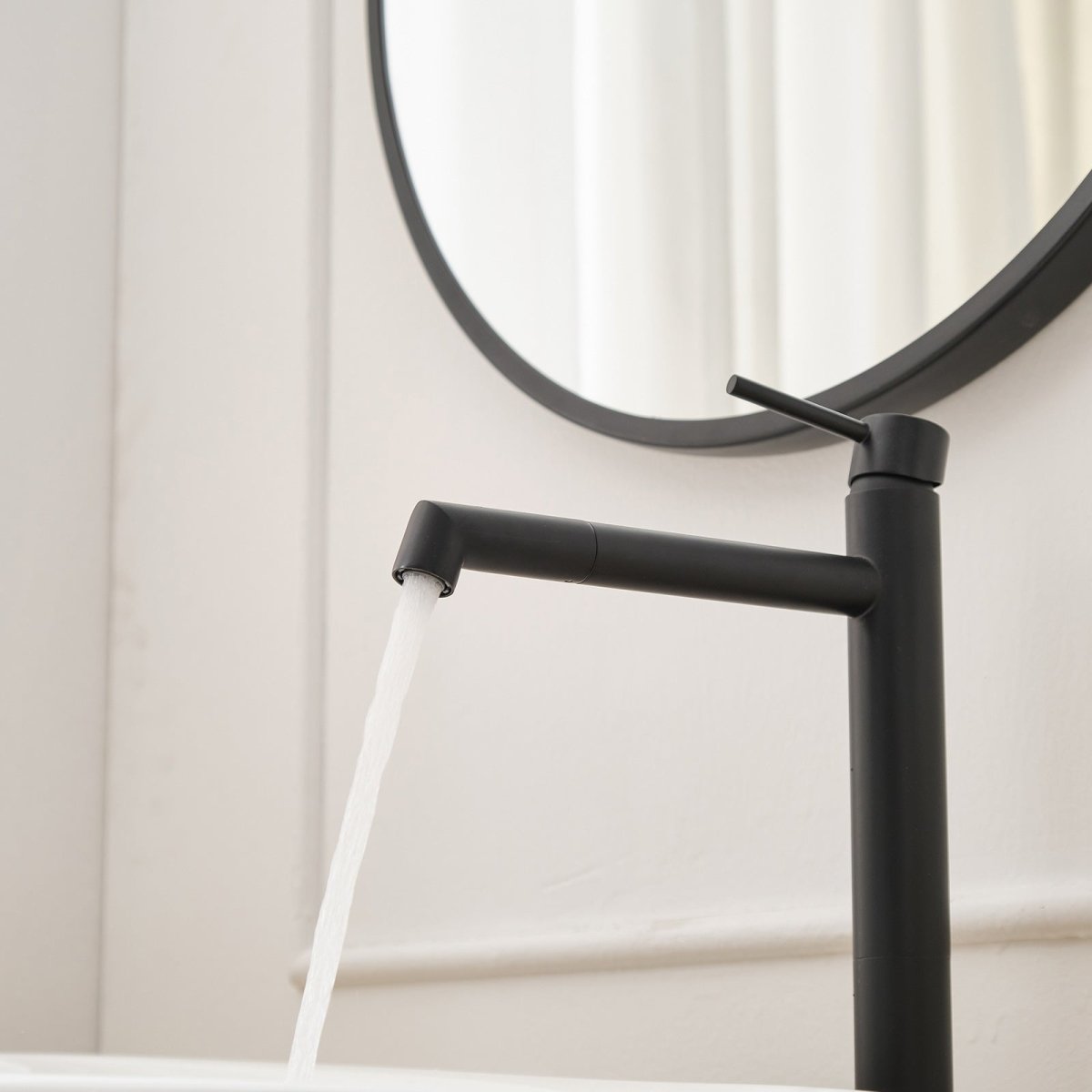 Single Hole Single Handle Bathroom Sink Faucet Matte Black - buyfaucet.com