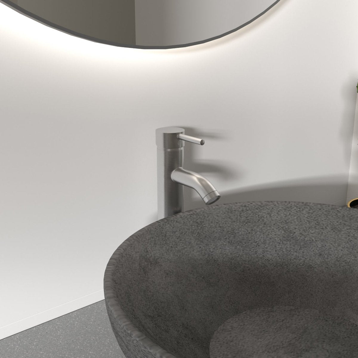 Single Hole Single Handle Bathroom Sink Vessel Faucet Nickel - buyfaucet.com