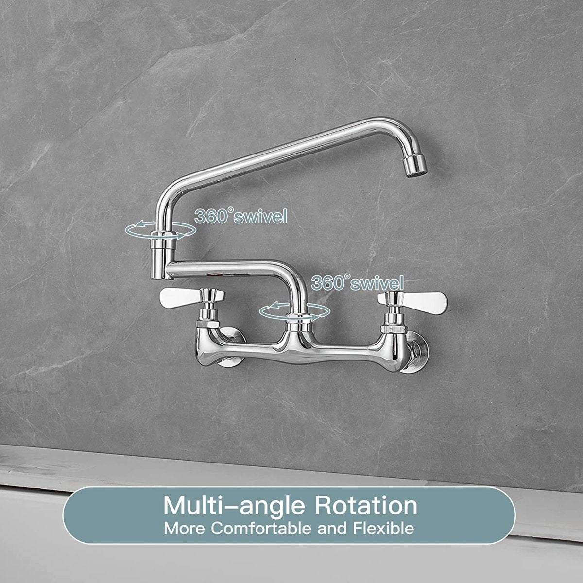 Single Hole Single Handle Bathroom Vessel Sink Faucet Chrome - buyfaucet.com