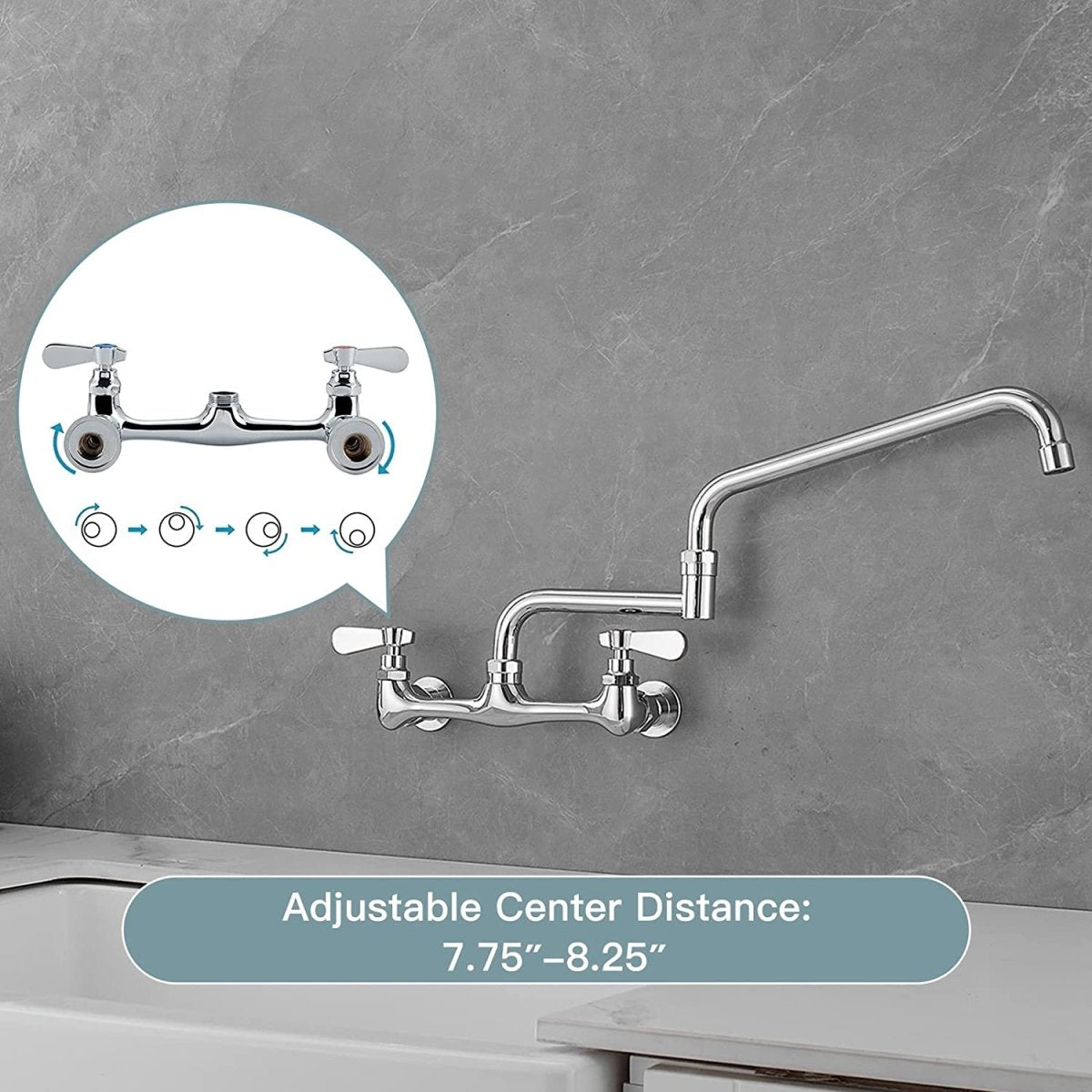Single Hole Single Handle Bathroom Vessel Sink Faucet Chrome - buyfaucet.com
