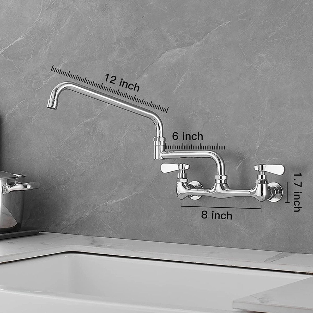 Single Hole Single Handle Bathroom Vessel Sink Faucet Chrome - buyfaucet.com