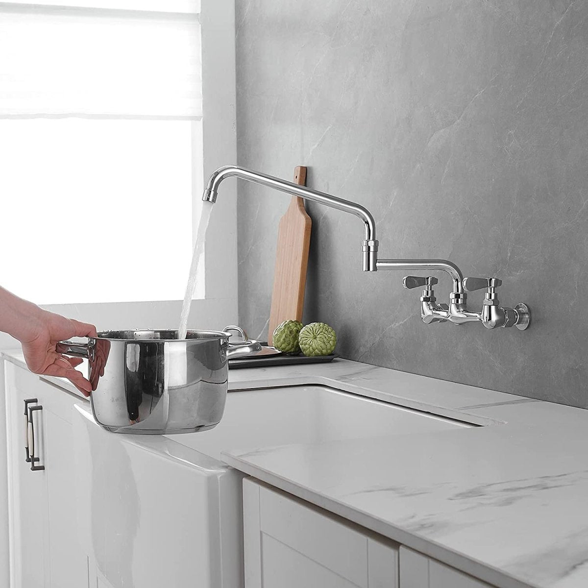 Single Hole Single Handle Bathroom Vessel Sink Faucet Chrome - buyfaucet.com
