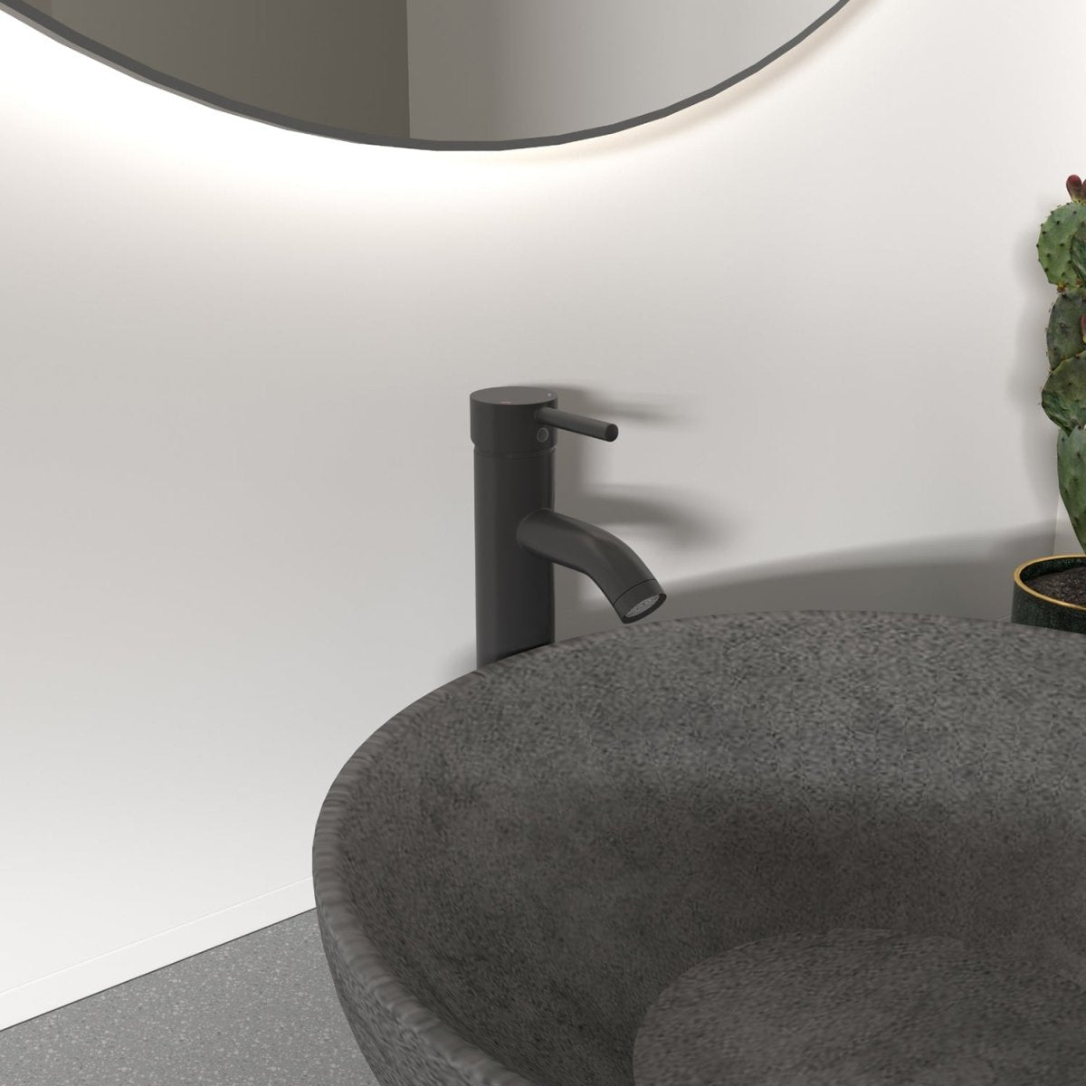 Single Hole Single Handle Vessel Sink Bathroom Faucet Black - buyfaucet.com