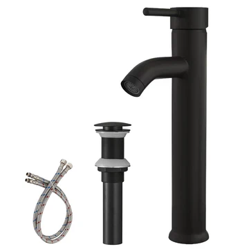Single Hole Single Handle Vessel Sink Bathroom Faucet Black - buyfaucet.com