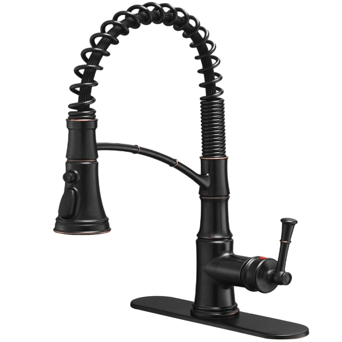 Sprayer 3 Spray Pull-Down Kitchen Faucet Oil Rubbed Bronze - buyfaucet.com