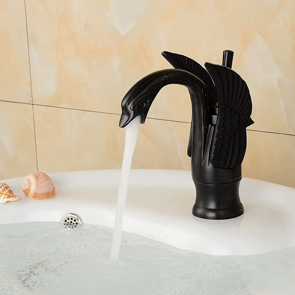 Swan Single Hole 1-Handle Bathroom Faucet Oil Rubbed Bronze - buyfaucet.com