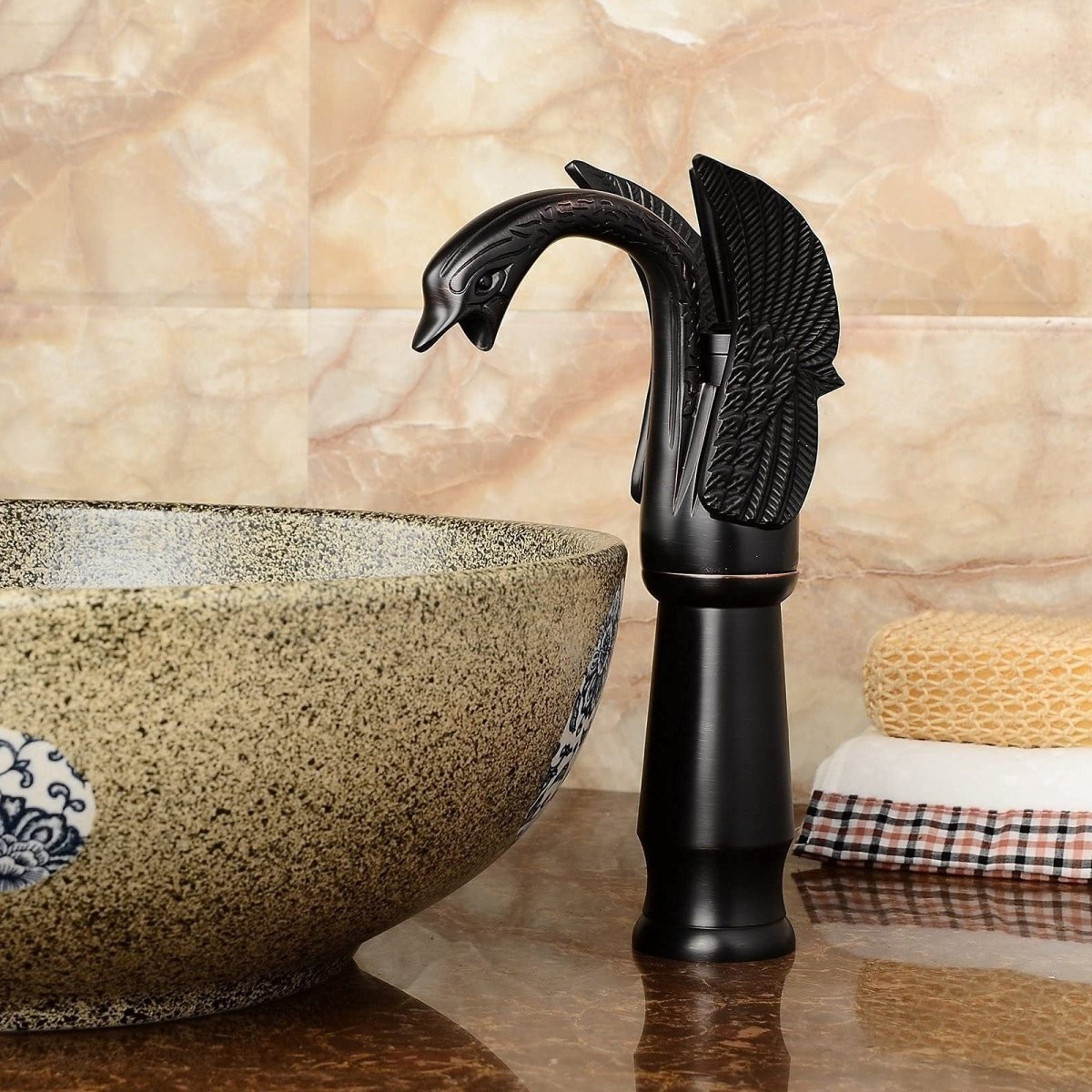 Swan Single Hole 1-Handle Bathroom Faucet Oil Rubbed Bronze - buyfaucet.com