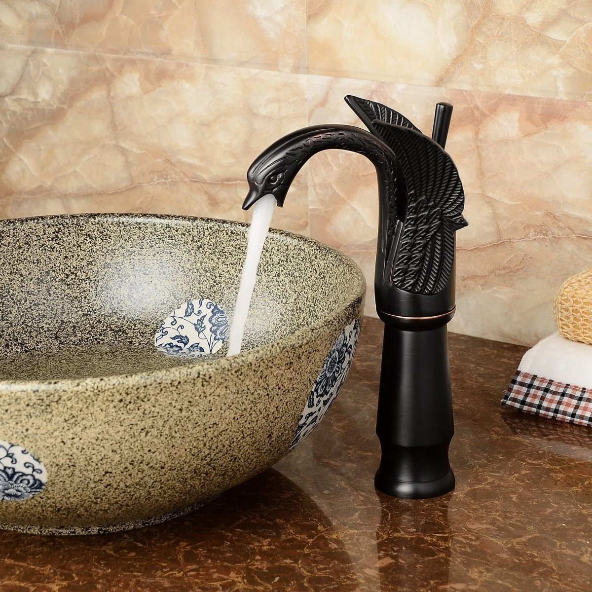 Swan Single Hole 1-Handle Bathroom Faucet Oil Rubbed Bronze - buyfaucet.com