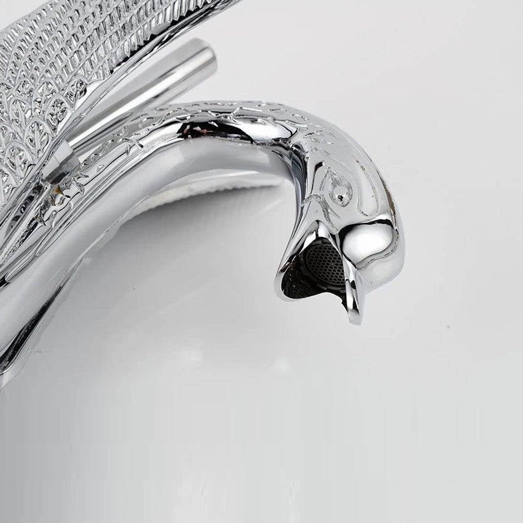 Swan Single Hole 1-Handle Bathroom Faucet Polished Chrome - buyfaucet.com