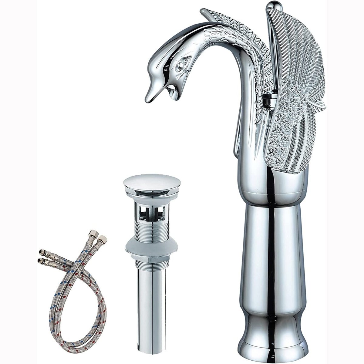 Swan Single Hole 1-Handle Bathroom Faucet Polished Chrome - buyfaucet.com