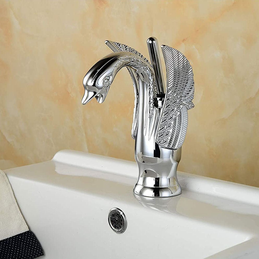 Swan Single Hole 1-Handle Bathroom Sink Faucet Chrome - buyfaucet.com
